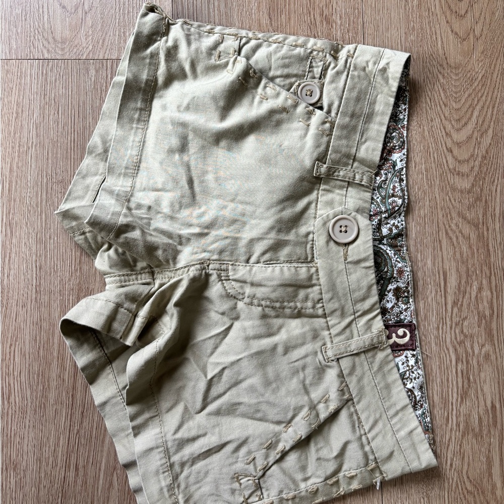 Freestyle Revolution Tan Low Rise Mini Shorts